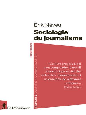 cover image of Sociologie du journalisme